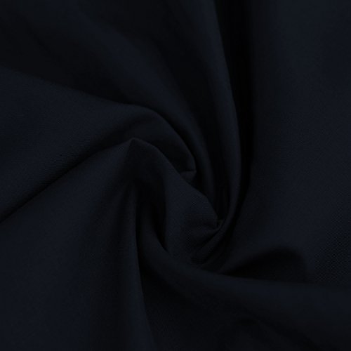 Einfarbiger Polycotton Stoff Poly Baumwoll Kleid Bastelmaterial 45 Zoll – 112 cm Breit, 60+ Farben (Marineblau, Meter) von Discover Lifestyle & Fashion Fabrics