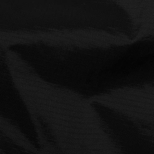 Gewebte Polyester-Ripstop-Tasche, wasserabweisend, reißfest, für Drachen, Outdoor-Stoff, 150 cm breit (schwarz, pro Meter) von Discover Lifestyle & Fashion Fabrics