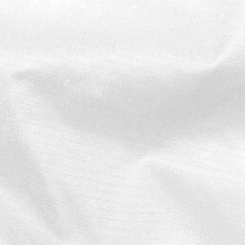 Gewebtes Polyester, reißfest, reißfest, für den Außenbereich, Stoff, 150 cm breit, Weiß, Meterware von Discover Lifestyle & Fashion Fabrics