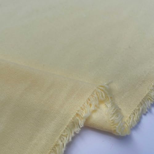 Winceyette Wynciette Wynciette Flanellstoff, 100 % gebürstete Baumwolle, 101,6 cm – 105 cm breit (pro halber Meter, Zitrone) von Discover Lifestyle & Fashion Fabrics