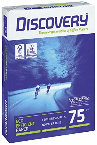 DISCOVERY 834279A75S Kopierpapier, A4, holzfrei, 75g/qm, 2-fach gelocht, 500 Blatt, weiß DISCOVERY 834279A75S Kopierpapier, A4, holzfrei, 75g/qm, 2-fach gelocht, 500 Blatt, weiß von Blake