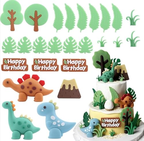 3D Dino Cake Topper für Kinder |Dinosaurier Kuchen Deko|Wiederverwendbare Kuchendekoration für Dinosaurier Geburtstag,Babyparty & Themenfeiern |Safari Dschungel Tier Cake Topper Set 3D Dino Cake Topper für Kinder |Dinosaurier Kuchen Deko|Wiederverwendbare Kuchendekoration für Dinosaurier Geburtstag,Babyparty & Themenfeiern |Safari Dschungel Tier Cake Topper Set von Disnace