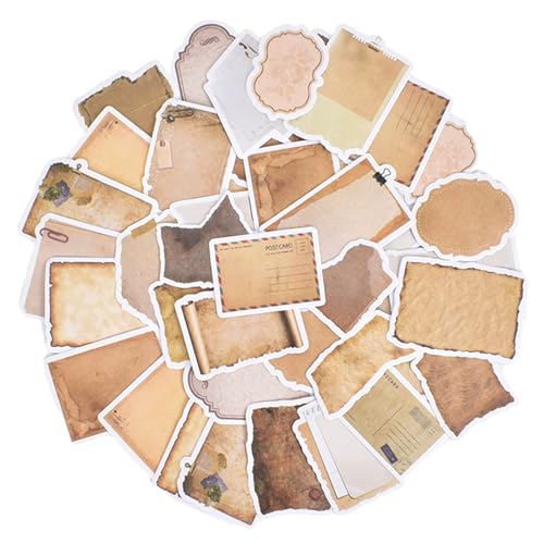 80 pcs Vintage Sticker Scrapbook, Stickers Vintage, Scrapbook Aufkleber, Dekopapier Scrapbooking, Scrapbooking Sticker Journaling Zubehör von Disnace