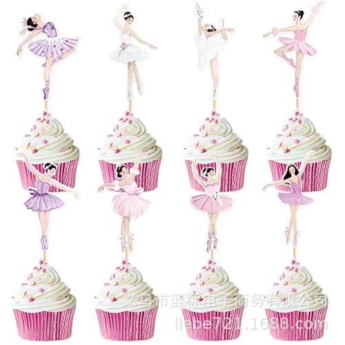Disnace Ballerina Tortendeko Set, 24 Stück Ballettmädchen Tortendekoration, Prinzessin Tortendeko Ballett Mädchen Design, Ballerina Geburtstag Deko für Geburtstag, Hochzeit, Weihnachts-Party Disnace Ballerina Tortendeko Set, 24 Stück Ballettmädchen Tortendekoration, Prinzessin Tortendeko Ballett Mädchen Design, Ballerina Geburtstag Deko für Geburtstag, Hochzeit, Weihnachts-Party von Disnace