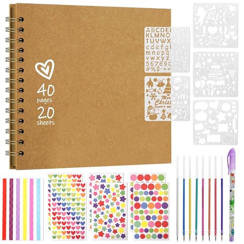 Fotoalbum zum Selbstgestalten 18x18cm, DIY Spiralalbum 40 Seiten Fotoalben Scrapbook, Quadratisches Hardcover-Scrapbook und Gästebuch Geburtstag für Abschluss, Hochzeit, Babys Fotoalbum zum Selbstgestalten 18x18cm, DIY Spiralalbum 40 Seiten Fotoalben Scrapbook, Quadratisches Hardcover-Scrapbook und Gästebuch Geburtstag für Abschluss, Hochzeit, Babys von Disnace