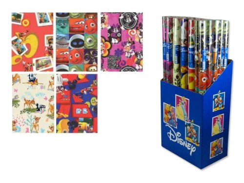 4er Set (4 Rollen) Geschenkpapier, je 200x70cm, Disney verschiedene Motive (z.B. Mickey, Bambi, Nemo, Pluto u.a.) von Disney