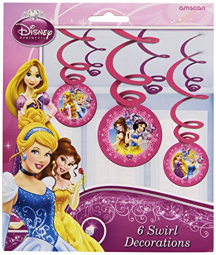 Amscan 6 Prinzessin Swirl Dekorationen Party Zubehör von Disney