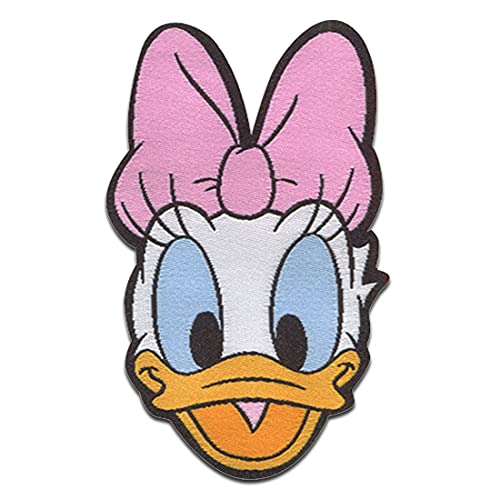 Disney © Mickey Mouse Daisy Duck - Aufnäher, Bügelbild, Aufbügler, Applikationen, Patches, Flicken, Zum Aufbügeln, Größe: 7,4 x 4,5 cm von Disney