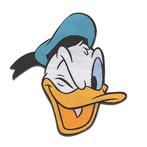 Disney © Mickey Mouse Donald Duck - Aufnäher, Bügelbild, Aufbügler, Applikationen, Patches, Flicken, Zum Aufbügeln, Größe: 7,4 x 7 cm von Disney