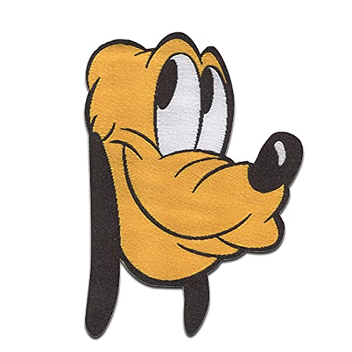 Disney © Mickey Mouse Pluto - Aufnäher, Bügelbild, Aufbügler, Applikationen, Patches, Flicken, Zum Aufbügeln, Größe: 7,5 x 5,3 cm von Disney