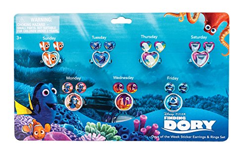 Disney 41092 Nemo/Finding Dory Findet Dorie Set mit Stickerohrringen und Ringen von Disney