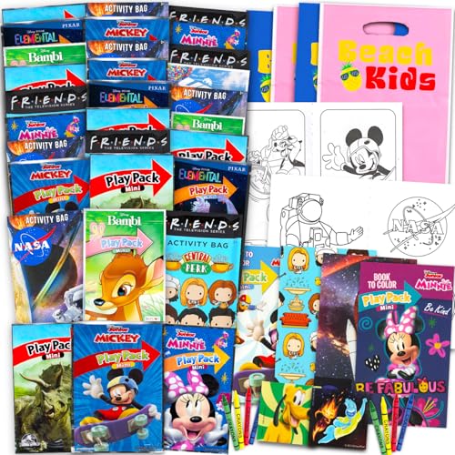 Disney 48 Mini-Spielpackungen für Kinder-Partygeschenke – Großpackung sortierte Spielpackungen mit Mini-Malbüchern, Aufklebern, mehr für Jungen, Mädchen, Kinder Geschenktüten Disney 48 Mini-Spielpackungen für Kinder-Partygeschenke – Großpackung sortierte Spielpackungen mit Mini-Malbüchern, Aufklebern, mehr für Jungen, Mädchen, Kinder Geschenktüten von Disney