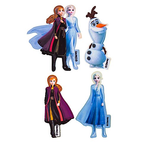 Disney Applikationen "Frozen 2", Größe: 3–8 cm, Inhalt: 4 Stück von Disney
