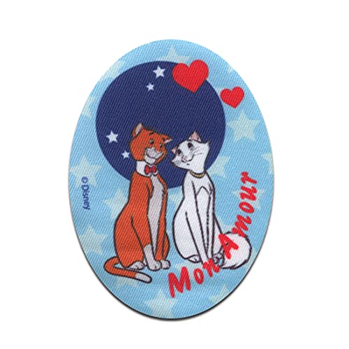 Disney Aristocats Mon Amour Katze Tier - Aufnäher, Bügelbild, Aufbügler, Applikationen, Patches, Flicken, zum aufbügeln, Größe: 11 x 8 cm Disney Aristocats Mon Amour Katze Tier - Aufnäher, Bügelbild, Aufbügler, Applikationen, Patches, Flicken, zum aufbügeln, Größe: 11 x 8 cm von Disney