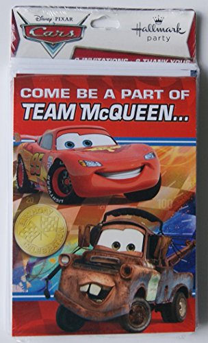 Disney Cars Team McQueen Party Invitations and Thank You Notes von Disney