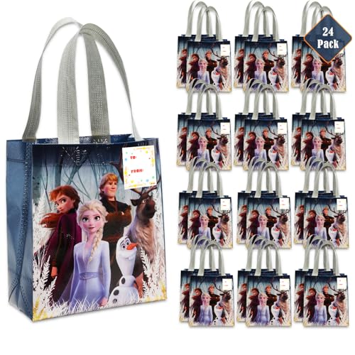 Disney Die Eiskönigin Partygeschenktüten-Set – 24 Stück 8 Stück in Eiskönigin Partytüten für Kinder, wiederverwendbare Mini-Taschen, Disney Die Eiskönigin Geburtstagsparty-Zubehör Disney Die Eiskönigin Partygeschenktüten-Set – 24 Stück 8 Stück in Eiskönigin Partytüten für Kinder, wiederverwendbare Mini-Taschen, Disney Die Eiskönigin Geburtstagsparty-Zubehör von Disney