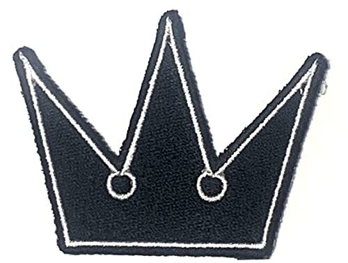 Disney Kingdom Hearts – bestickter Aufnäher zum Aufbügeln, Kronen-Emblem, 5,7 cm hoch Disney Kingdom Hearts – bestickter Aufnäher zum Aufbügeln, Kronen-Emblem, 5,7 cm hoch von Disney