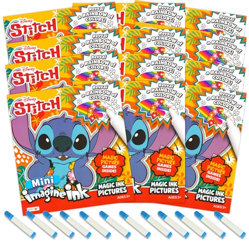 Disney Lilo and Stitch Imagine Malbuch-Set mit Tinte – Bündel mit 12 magischen Tinten-Aktivitätsbüchern, nahtfreies Partyzubehör für Mädchen und Jungen Disney Lilo and Stitch Imagine Malbuch-Set mit Tinte – Bündel mit 12 magischen Tinten-Aktivitätsbüchern, nahtfreies Partyzubehör für Mädchen und Jungen von Disney