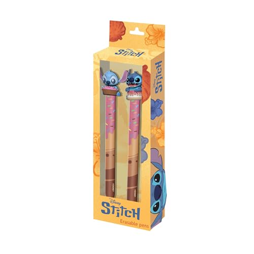 Disney Lilo und Stitch Mix-Set mit 2 Radierbaren Gelstiften, Gelb, 9,5 x 23 cm Disney Lilo und Stitch Mix-Set mit 2 Radierbaren Gelstiften, Gelb, 9,5 x 23 cm von Disney