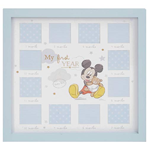 Disney Bilderrahmen für 12 Monate, Mickey Mouse Baby Boy First Year von Disney