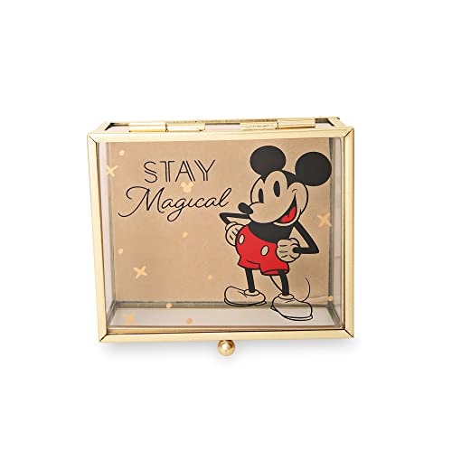 Disney Mickey Mouse Schmuckschatulle – Stay Magical Glas Mickey Mouse Schmuckkoffer Schmuck-Organizer Box Disney Mickey Mouse Schmuckschatulle – Stay Magical Glas Mickey Mouse Schmuckkoffer Schmuck-Organizer Box von Disney