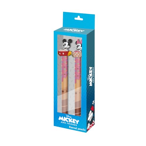 Disney Micky und Minnie Mix-Set mit 2 Ewigen Bleistiften, Blau, 9,5 x 23 cm Disney Micky und Minnie Mix-Set mit 2 Ewigen Bleistiften, Blau, 9,5 x 23 cm von Disney