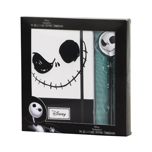 Disney Nightmare Before Christmas Face-Geschenkbox mit Tagebuch und Fashion Kugelschreiber, Schwarz, 22,4 x 23,2 cm Disney Nightmare Before Christmas Face-Geschenkbox mit Tagebuch und Fashion Kugelschreiber, Schwarz, 22,4 x 23,2 cm von Disney