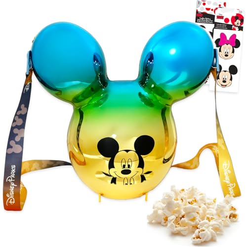 Disney Park Micky Maus Popcorn-Eimer-Set – Bündel mit Mickey-Ballon-Popcorn-Eimer und Aufklebern | Disney Park Muss für Erwachsene und Kinder Disney Park Micky Maus Popcorn-Eimer-Set – Bündel mit Mickey-Ballon-Popcorn-Eimer und Aufklebern | Disney Park Muss für Erwachsene und Kinder von Disney