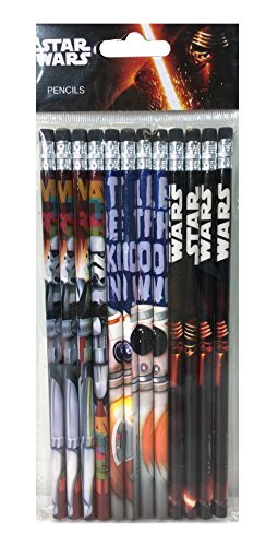 Disney Star Wars The Force Awaken 12 Wood Pencils Pack by Disney von Disney