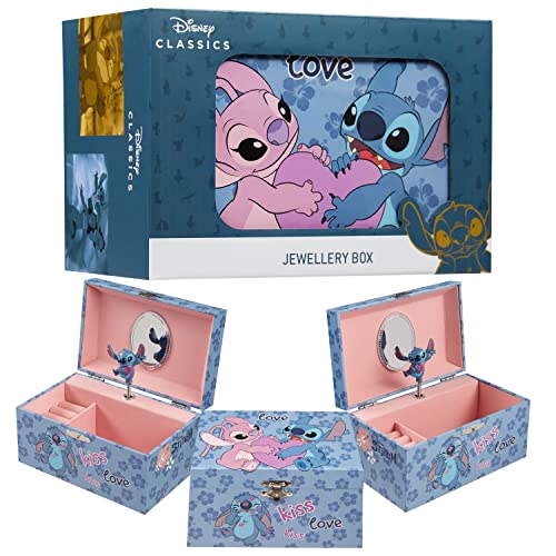 Disney Stitch Schmuckkästchen Mädchen Spieluhr Musikalische Schmuckschatulle für Kinder und Damen von Disney