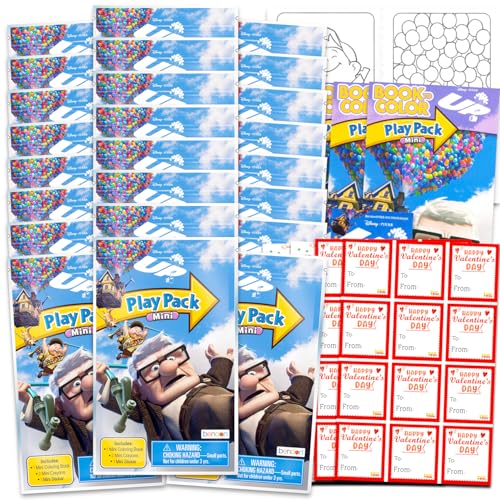 Disney UP Valentinstags-Geschenkaustausch-Set – 24 Mini-Aktivitätsbücher für Schule, Valentinstag, Kinder, Partygeschenke Disney UP Valentinstags-Geschenkaustausch-Set – 24 Mini-Aktivitätsbücher für Schule, Valentinstag, Kinder, Partygeschenke von Disney