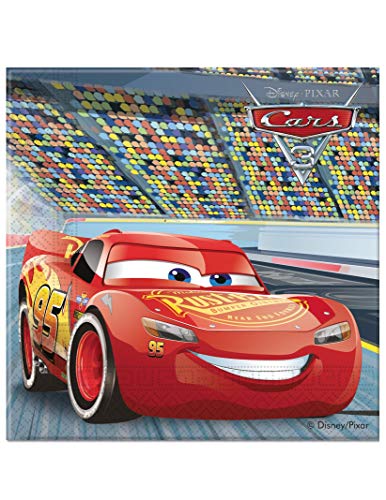 Procos 87799 - Servietten Cars, 20 Stück, Größe 33 x 33 cm, Mundtuch, Kindergeburtstag, Partygeschirr, Tischdekoration Procos 87799 - Servietten Cars, 20 Stück, Größe 33 x 33 cm, Mundtuch, Kindergeburtstag, Partygeschirr, Tischdekoration von Disney