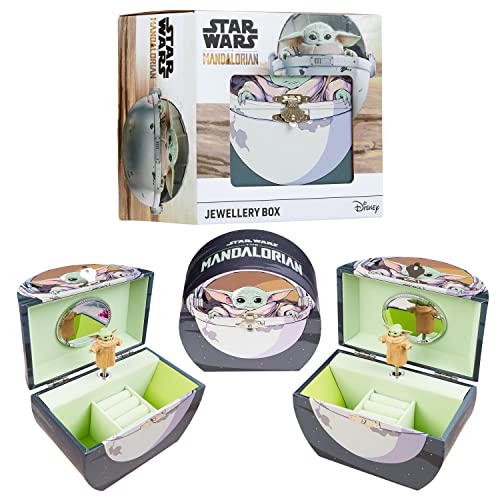 The Mandalorian Schmuckkästchen Kinder Baby Yoda Spieluhr Musikalische Schmuckschatulle für Jungen und Mädchen von Disney