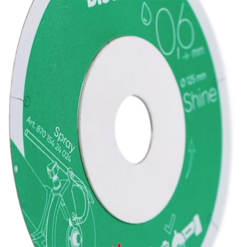 Distar Shine Diamanttrennscheibe, 125 x 0,6 mm, Nassschnitt für Feinsteinzeug und Keramik, Ultraleise von Distar