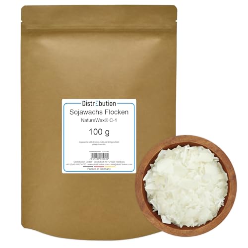 Sojawachs Flocken 100 g NatureWax® C-1 Wachs zum Kerzen gießen Kerzenwachs von DistrEbution.com