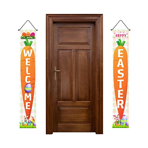 Ditanpu Ostern hängende Banner - Frühling Zeichen Ostern Türhänger,Indoor Outdoor Spring Decor Fotografierequisiten für Familie, Freunde, Nachbarn Ditanpu Ostern hängende Banner - Frühling Zeichen Ostern Türhänger,Indoor Outdoor Spring Decor Fotografierequisiten für Familie, Freunde, Nachbarn von Ditanpu
