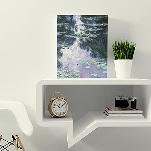Claude Monet HD Seerosen Impressionistischer Stil Leinwanddruck Malerei Kunst Wandbilder für Wohnzimmer Wohnkultur 30x40cm Rahmenlos von Dittelle
