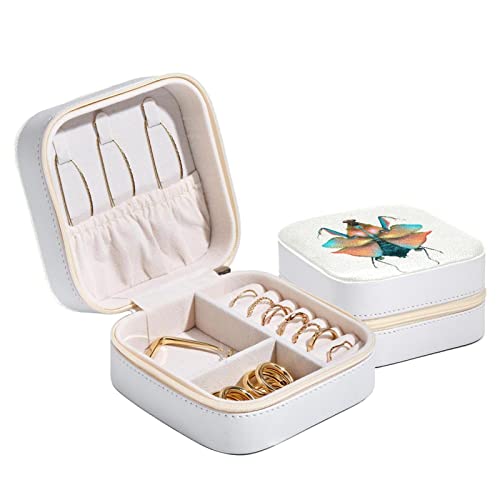 Diusye Helle Gottesanbeterin Kleine Schmuckschatulle für Ring, Ohrring, Halskette, Armband, Reise-Schmuckkästchen, Aufbewahrungs-Organizer für Frauen, Mädchen, Geschenke Diusye Helle Gottesanbeterin Kleine Schmuckschatulle für Ring, Ohrring, Halskette, Armband, Reise-Schmuckkästchen, Aufbewahrungs-Organizer für Frauen, Mädchen, Geschenke von Diusye