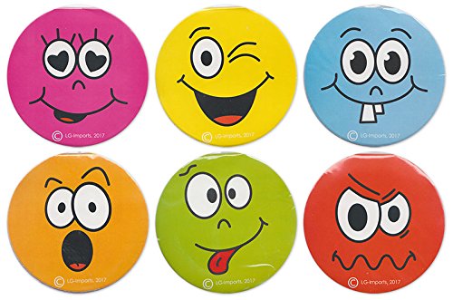 24 Notizblock Lachgesicht Grimassen Schreibblock Motivblock Block 8 cm 25 Blatt Smile (24 Stück) von Diverse