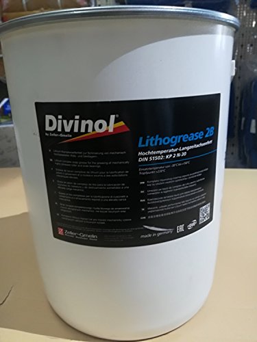 Divinol 21711 Mehrzweckfett Lithogrease 2B / 15 Kg gerader Eimer für Füllgerät Fett Schmierfett von Divinol