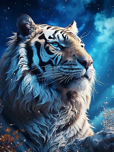 Diymood 5D Diamant Painting Kit Tiger - DIY Diamond Painting Tier Bilder Zubehör für Runde Diamond Kreuzstich Stickerei - Dekorative Kunst für Büro und Zuhause - Wandbild 30x40 cm Diymood 5D Diamant Painting Kit Tiger - DIY Diamond Painting Tier Bilder Zubehör für Runde Diamond Kreuzstich Stickerei - Dekorative Kunst für Büro und Zuhause - Wandbild 30x40 cm von Diymood
