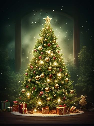 Diymood 5D Diamant Painting Kit Weihnachtsbaum - DIY Diamond Painting Weihnachtstag Bilder Zubehör für Runde Diamond Kreuzstich Stickerei - Dekorative Kunst für Büro und Zuhause - Wandbild 30x40 cm Diymood 5D Diamant Painting Kit Weihnachtsbaum - DIY Diamond Painting Weihnachtstag Bilder Zubehör für Runde Diamond Kreuzstich Stickerei - Dekorative Kunst für Büro und Zuhause - Wandbild 30x40 cm von Diymood