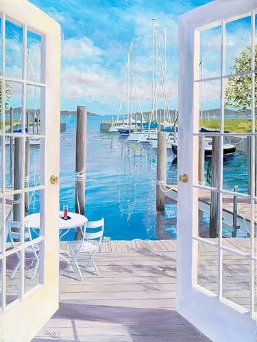 Showker 5D Diamant Painting Kit Landschaft - DIY Am Meer Diamond Painting Bilder Zubehör für Runde Diamond Kreuzstich Stickerei - Dekorative Kunst für Büro und Zuhause - Wandbild 30x40 cm Showker 5D Diamant Painting Kit Landschaft - DIY Am Meer Diamond Painting Bilder Zubehör für Runde Diamond Kreuzstich Stickerei - Dekorative Kunst für Büro und Zuhause - Wandbild 30x40 cm von Diymood