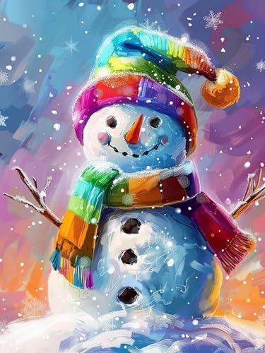 Showker 5D Diamant Painting Kit Weihnachten - DIY Schneemann Diamond Painting Bilder Zubehör für Runde Diamond Kreuzstich Stickerei - Dekorative Kunst für Büro und Zuhause - Wandbild 30x40 cm Showker 5D Diamant Painting Kit Weihnachten - DIY Schneemann Diamond Painting Bilder Zubehör für Runde Diamond Kreuzstich Stickerei - Dekorative Kunst für Büro und Zuhause - Wandbild 30x40 cm von Diymood