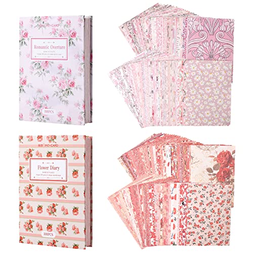 Dizdkizd Scrapbook-Papierblock, 200 Blatt Blumenjunk-Tagebuch, dekoratives Bastelpapier, Decoupage, 10,2 x 14 cm Dizdkizd Scrapbook-Papierblock, 200 Blatt Blumenjunk-Tagebuch, dekoratives Bastelpapier, Decoupage, 10,2 x 14 cm von Dizdkizd