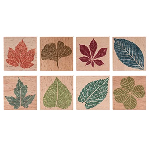 Dizdvizd Holzstempel Set, 8 Stücke Original Blattmuster Holz montiert Gummidichtung für Umschlag, Scrapbook Kalender Notizbuch Tagebuch Fotoalbum Dizdvizd Holzstempel Set, 8 Stücke Original Blattmuster Holz montiert Gummidichtung für Umschlag, Scrapbook Kalender Notizbuch Tagebuch Fotoalbum von Dizdvizd