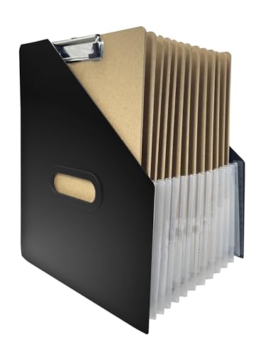 Klemmbrett-Halter – Akkordean, erweiterbarer Klemmbrett-Ständer, vertikale Klemmbretter, Aufbewahrungshalter, kleines Whiteboard/Schreibtisch-Organizer für Schule, Zuhause und Büro, Klassenzimmer Must von Dizgyuwei