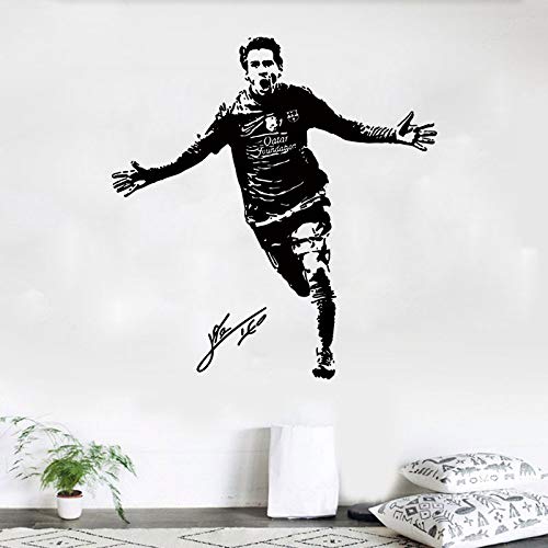 Dizie Messi Wandtattoo, selbstklebend, PVC, geschnitzt, Fußball, Sport, Star, Wohnzimmer, Schlafzimmer, Hintergrund Wand von Dizie