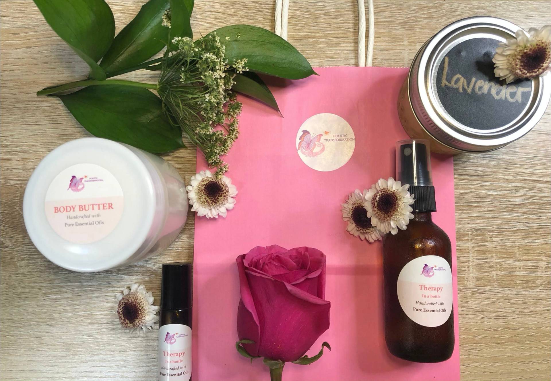 Spa Geschenkset - Beruhigend | Körperbutter, Natürliches Zuckerpeeling, Aromatherapie Roll On, Gesichtsnebel Selbstpflege Geschenkpaket, Vegan, All von DjalisBoutique