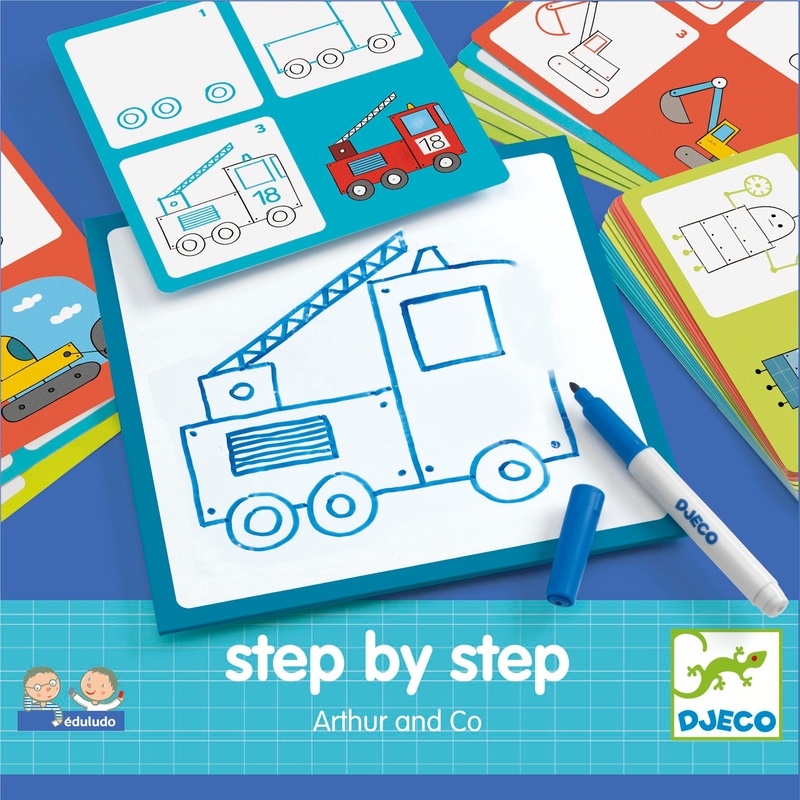 Djeco - Malen Lernen Step By Step "Arthur Und Co" von Djeco